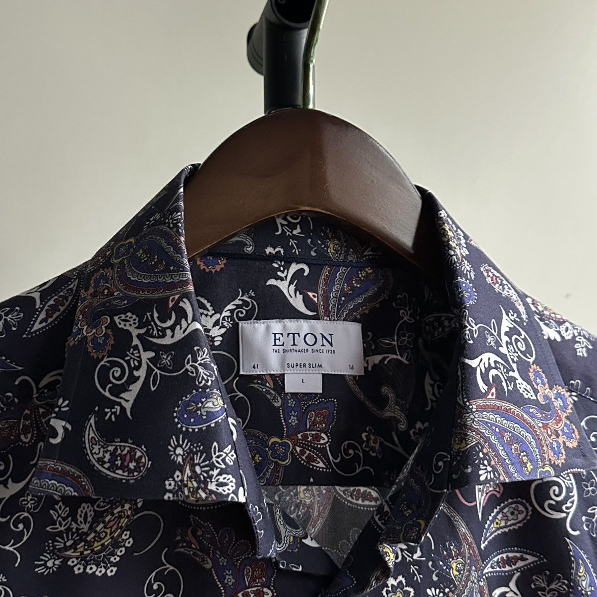 Eton Eton Paisley Print Super Slim Shirt Size L Size US L / EU 52-54 / 3 - 3 Thumbnail