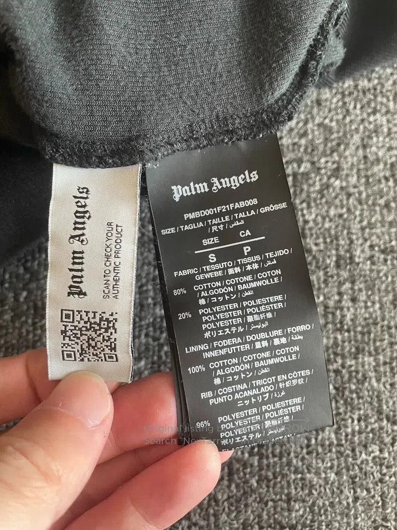 Palm Angels Palm Angels Black Velour Track Jacket. Size US S / EU 44-46 / 1 - 5 Thumbnail