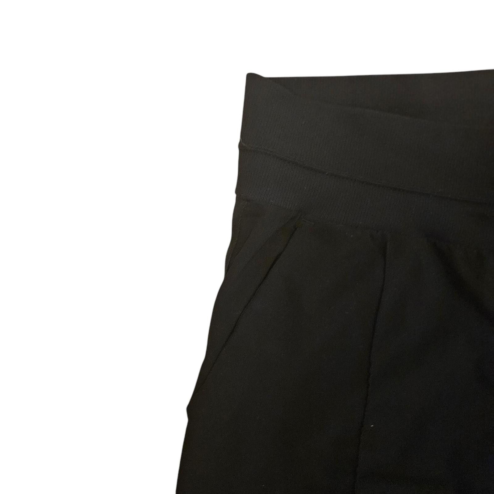 Designer Athleta Black Wide-Leg Pants SZ 10 Size L / US 10 / IT 46 - 4 Thumbnail