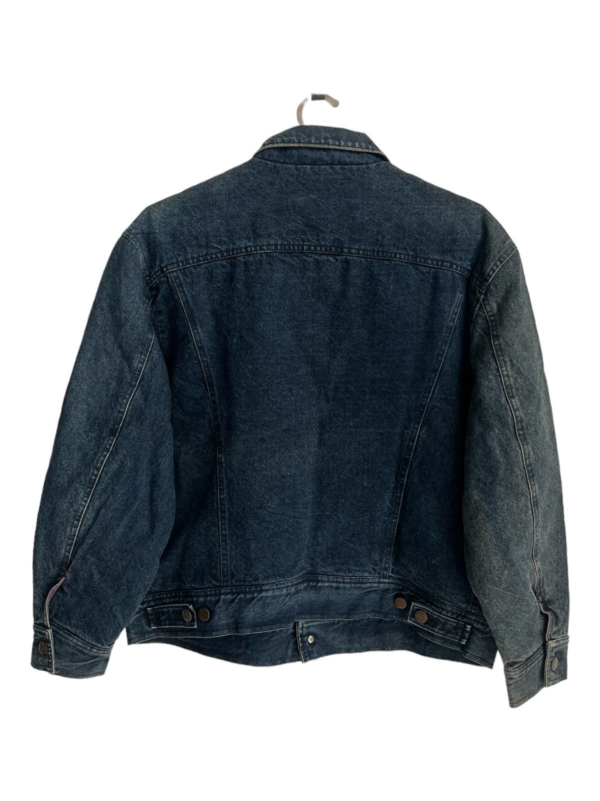 Marithe + Francois Girbaud 1990s Girbaud Blanket Lining Patina Trucker Denim Jacket Size US L / EU 52-54 / 3 - 5 Thumbnail