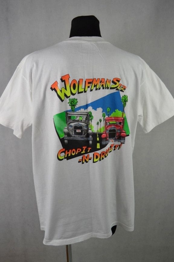 Vintage Wolfman's Rod Shop Kissimmee Florida Made in USA new tee Size US XL / EU 56 / 4 - 2 Thumbnail