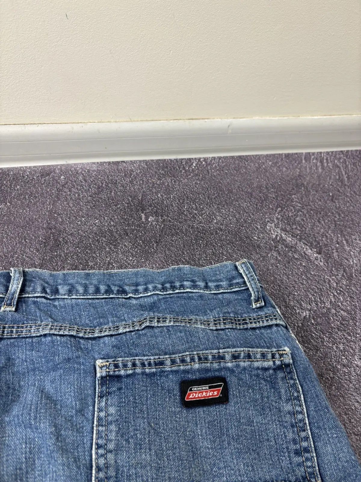 Dickies × Vintage Vintage Dickies Y2K Relaxed Fit Blue Work Denim Baggy Jeans Size US 44 / EU 60 - 6 Thumbnail