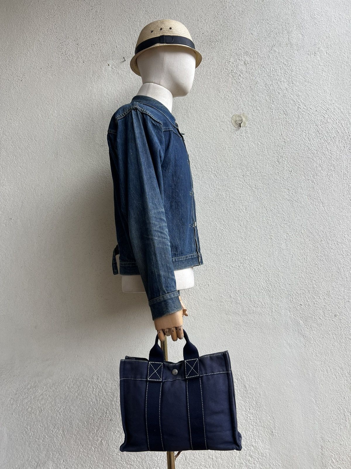 Hermes Vintage Hermes Fourre Tout Faded Blue Mini Tote Bag Size ONE SIZE - 4 Thumbnail