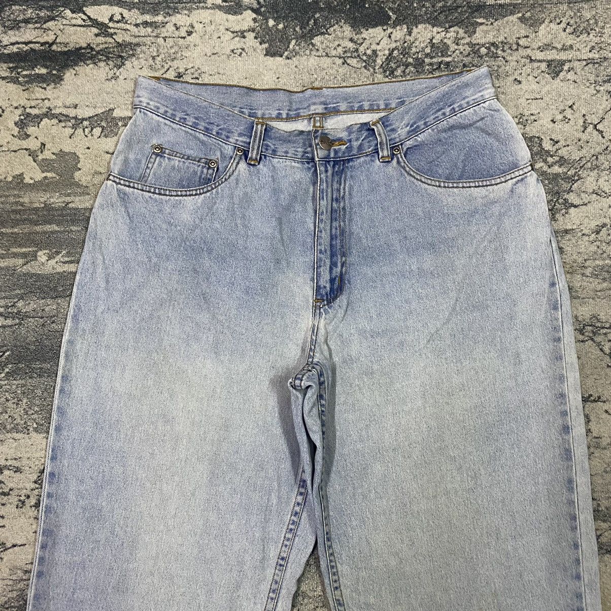 L.L. Bean × Vintage Vintage LL Bean Faded Light Washed Oversize Baggy Denim jean Size 33" - 2 Thumbnail