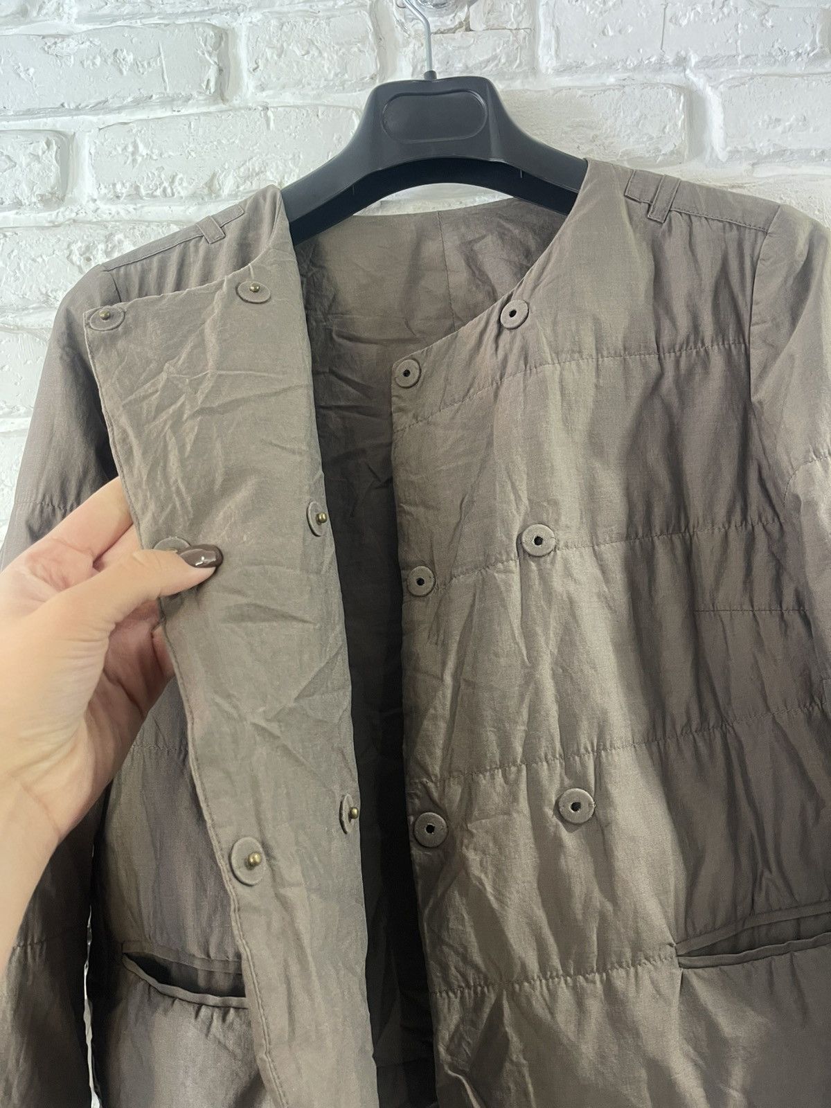 Brunello Cucinelli BRUNELLO CUCINELLI brown jacket Size S / US 4 / IT 40 - 4 Thumbnail