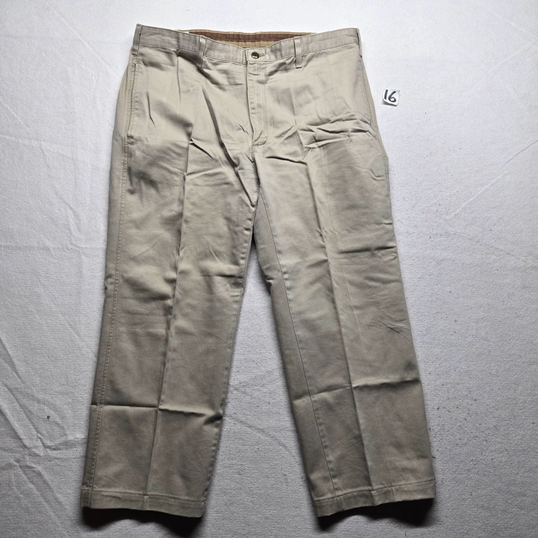 Orvis Orvis Flat Front Khaki Pants Tan Beige Adult Men's Size 38 X 30 Size US 38 / EU 54 - 2 Thumbnail