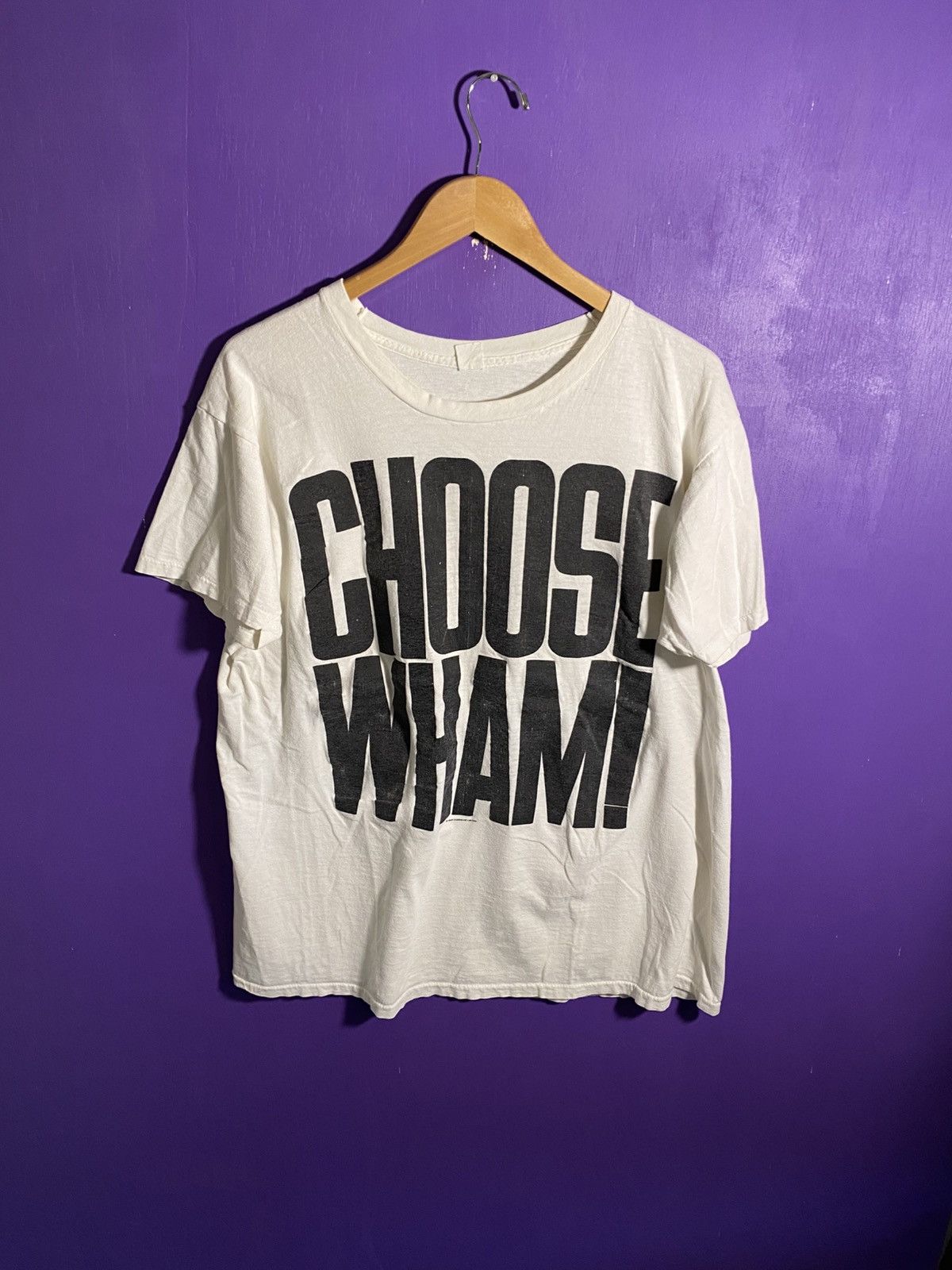 Band Tees Vintage 1985 CHOOSE WHAM band tour tee Size US XL / EU 56 / 4 - 1 Thumbnail