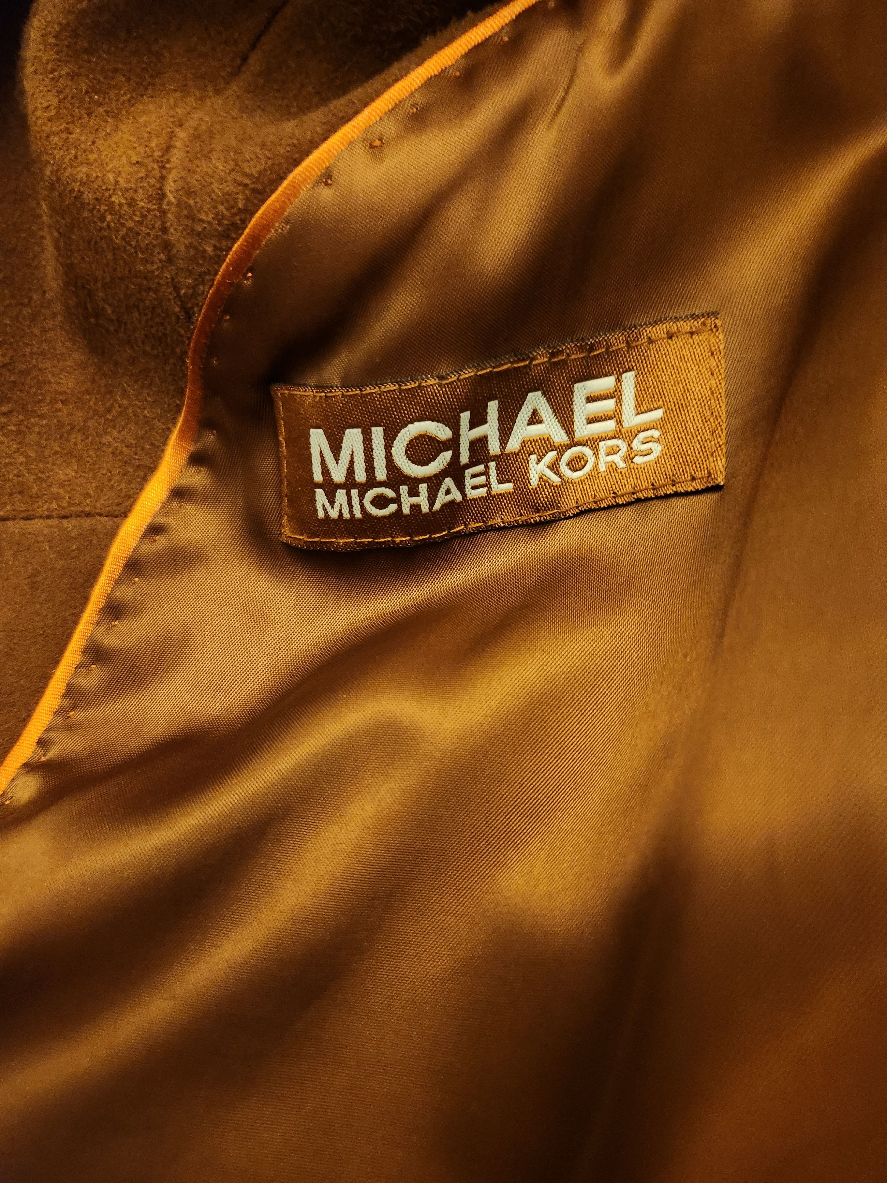 Michael Kors Men's Brown Suede Leather Blazer Size 44R - 3 Thumbnail