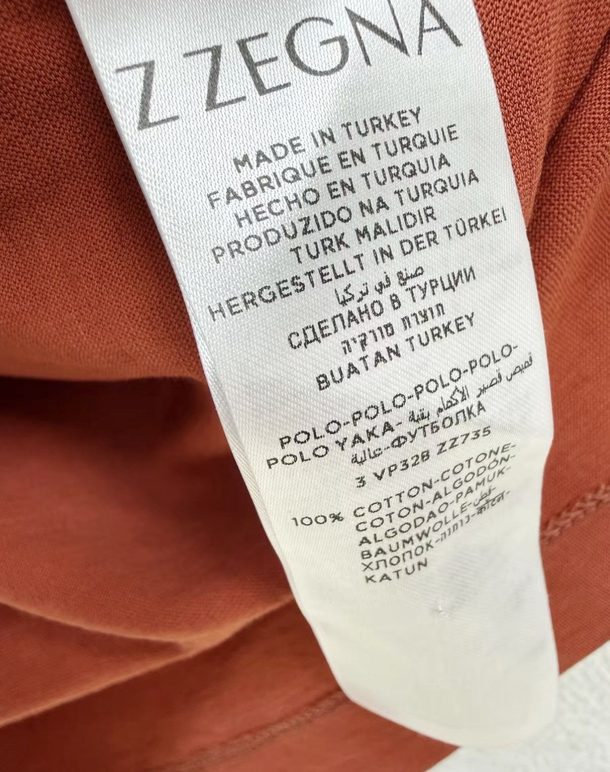 Z Zegna ZEGNA 100% Cotton Short Sleeve Polo Shirt J30 Size US M / EU 48-50 / 2 - 5 Thumbnail