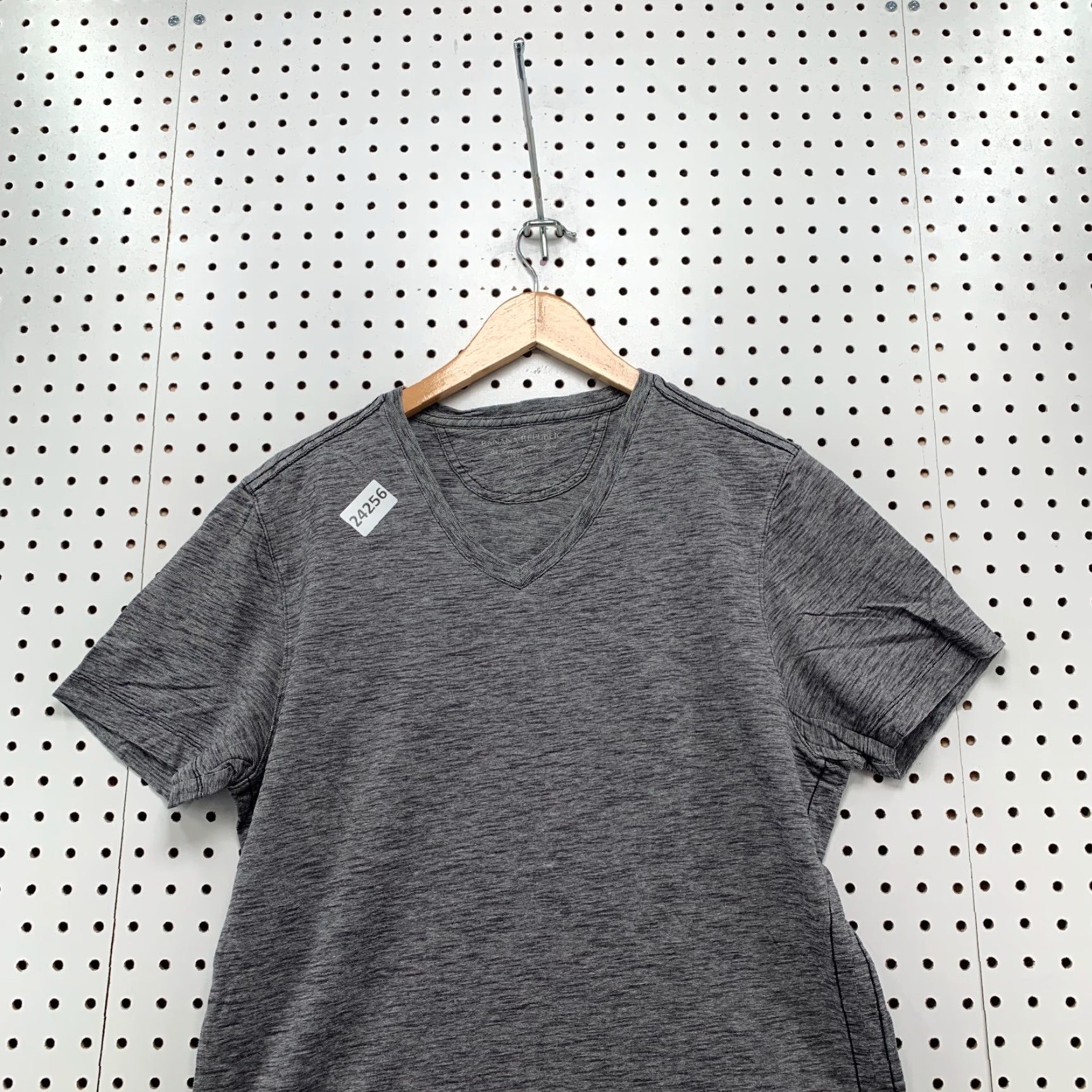 Banana Republic VINTAGE Banana Republic V-Neck Shirt Gray Micro Striped Regular Fit Mens Medium Size US M / EU 48-50 / 2 - 5 Thumbnail