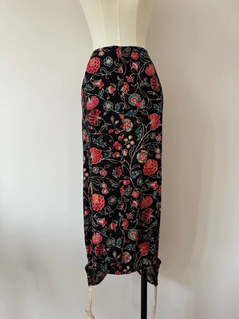 Yohji Yamamoto Yohji Yamamoto size 3 Gilded printed dress 2506-Nextarrow Size 26" / US 2 / IT 38 - 6 Thumbnail