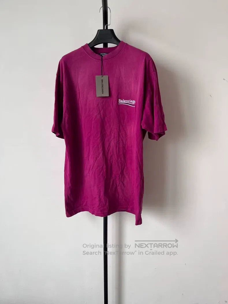 Balenciaga Balenciaga Casual logo printed short sleeve raglan T-shirt Size XS / US 0-2 / IT 36-38 - 1 Thumbnail