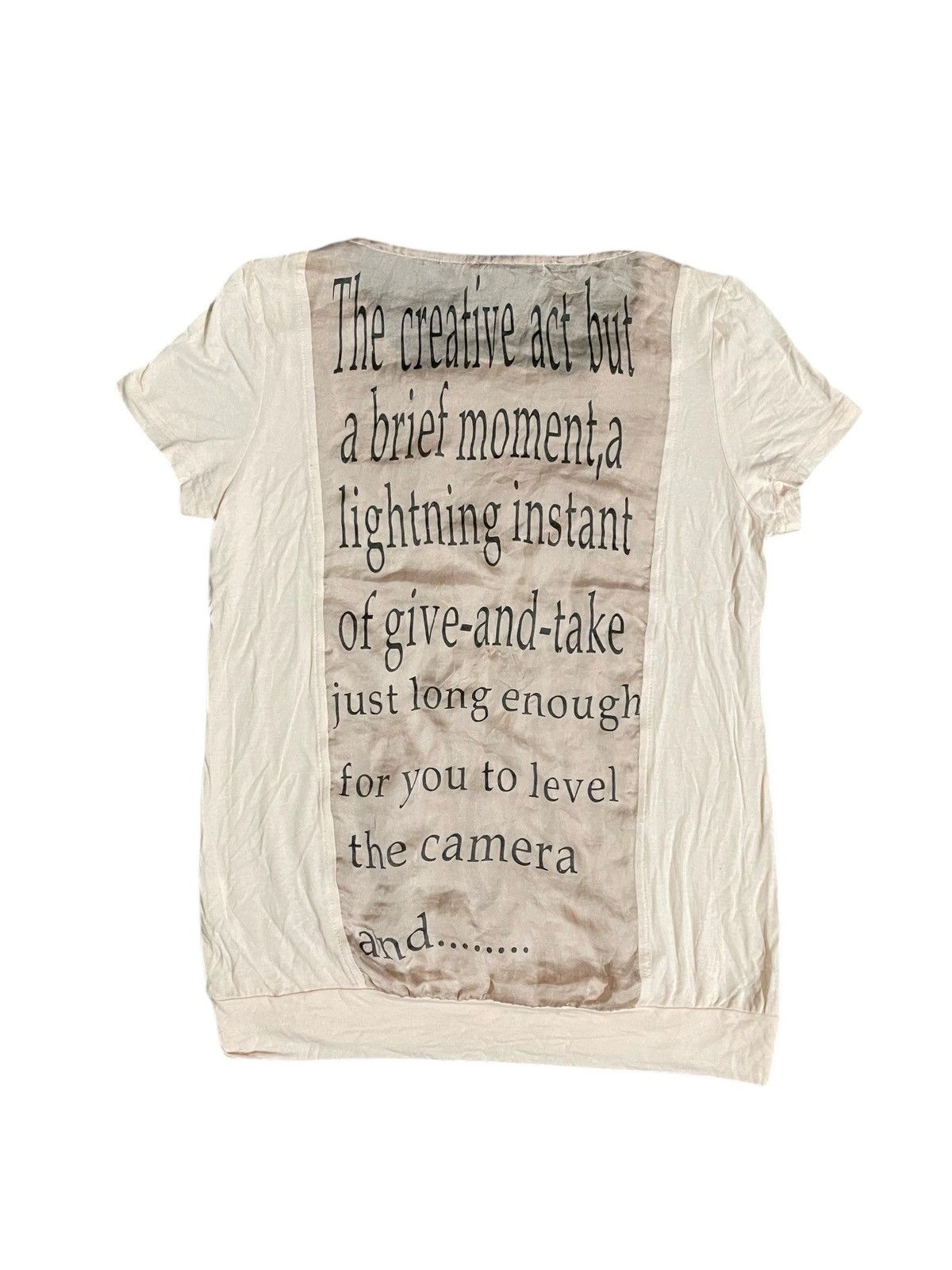 Japanese Brand Y2K Ouyan If Six Was Nine Style Poem T Shirt Size US M / EU 48-50 / 2 - 3 Thumbnail