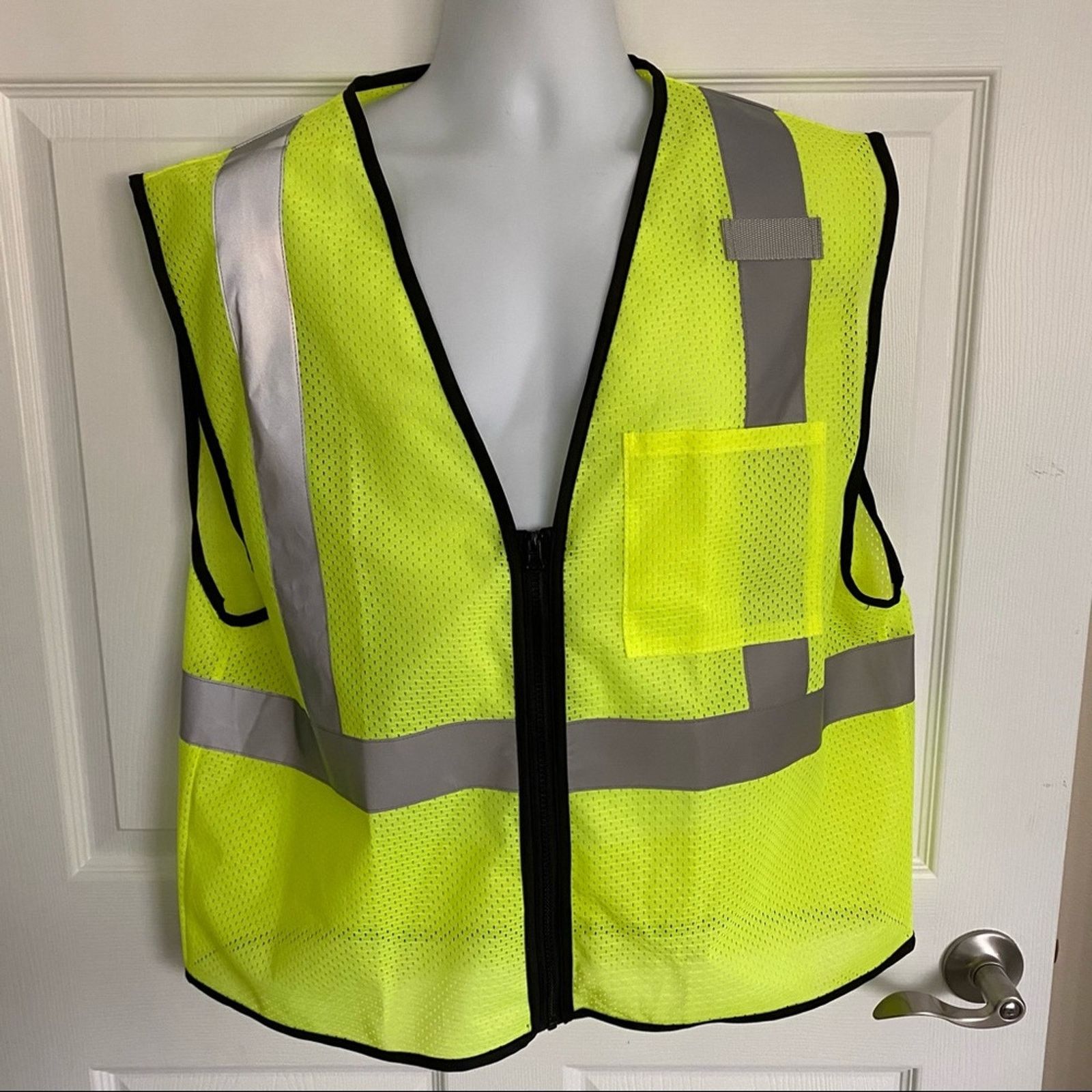 & Other Stories Mesh Safety Vest - Yellow/Lime L/XL Size US 29 - 3 Thumbnail