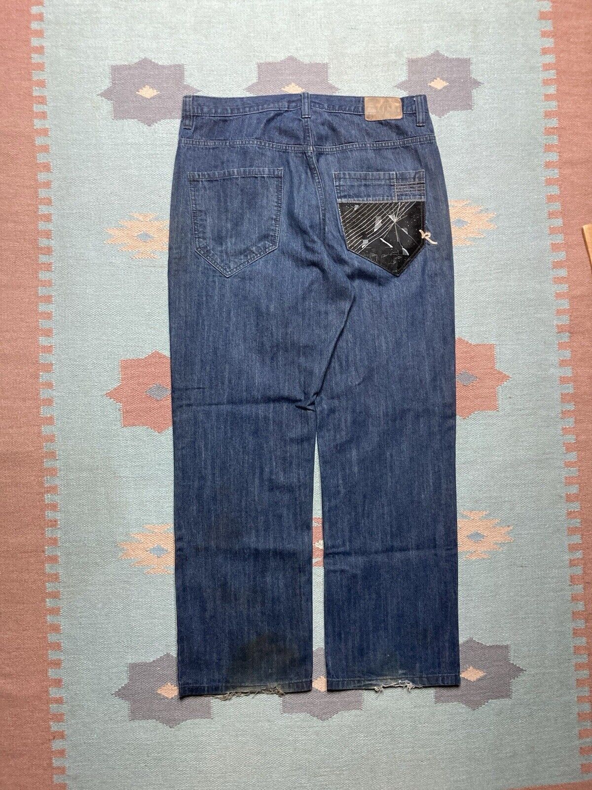 Rocawear × Vintage VTG y2k baggy jeans rocawear embroidered wide skater 38x32 Size US 38 / EU 54 - 1 Thumbnail