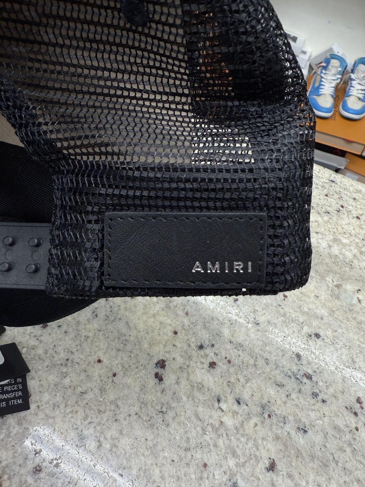 Amiri Amiri Black 3 Star Crystal Trucker Hat Size ONE SIZE - 6 Thumbnail