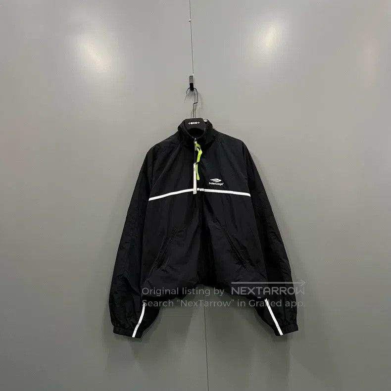 Balenciaga Balenciaga Black Embroidered Small Logo Jacket Size US XS / EU 42 / 0 - 1 Thumbnail