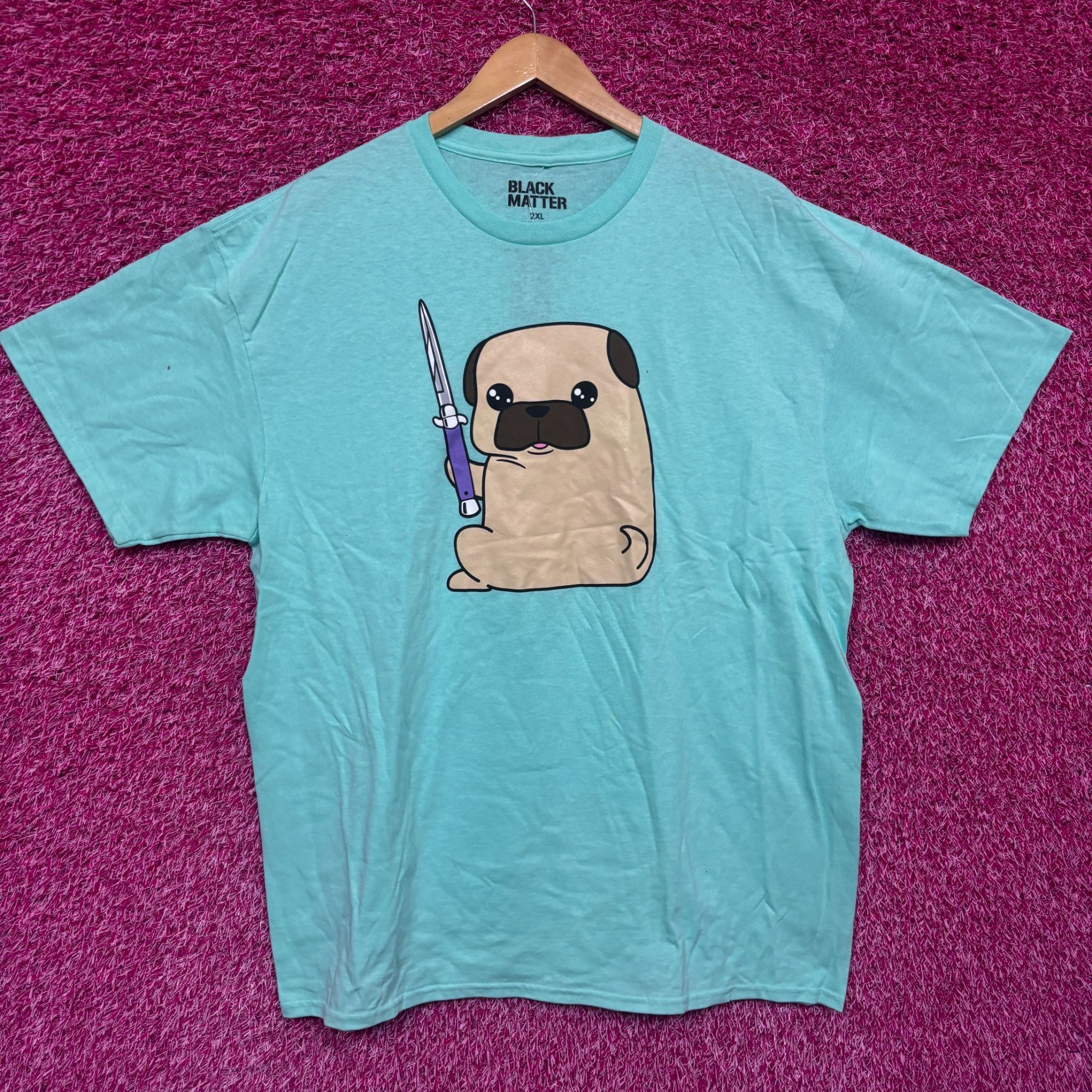 Other Pug with a switchblade Cute But Dangerous T-shirt size 2XL Size US XXL / EU 58 / 5 - 1 Thumbnail