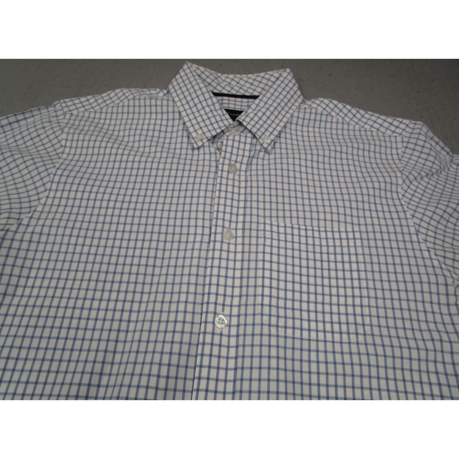 johnnie-O VINTAGE? No — Johnnie-O Button-Up Shirt Mens Medium Blue Check 100% Pima Cotton Long Sleeve Casual Workwear Classic Button-Front Modern Fit Mens Size US M / EU 48-50 / 2 - 2 Thumbnail