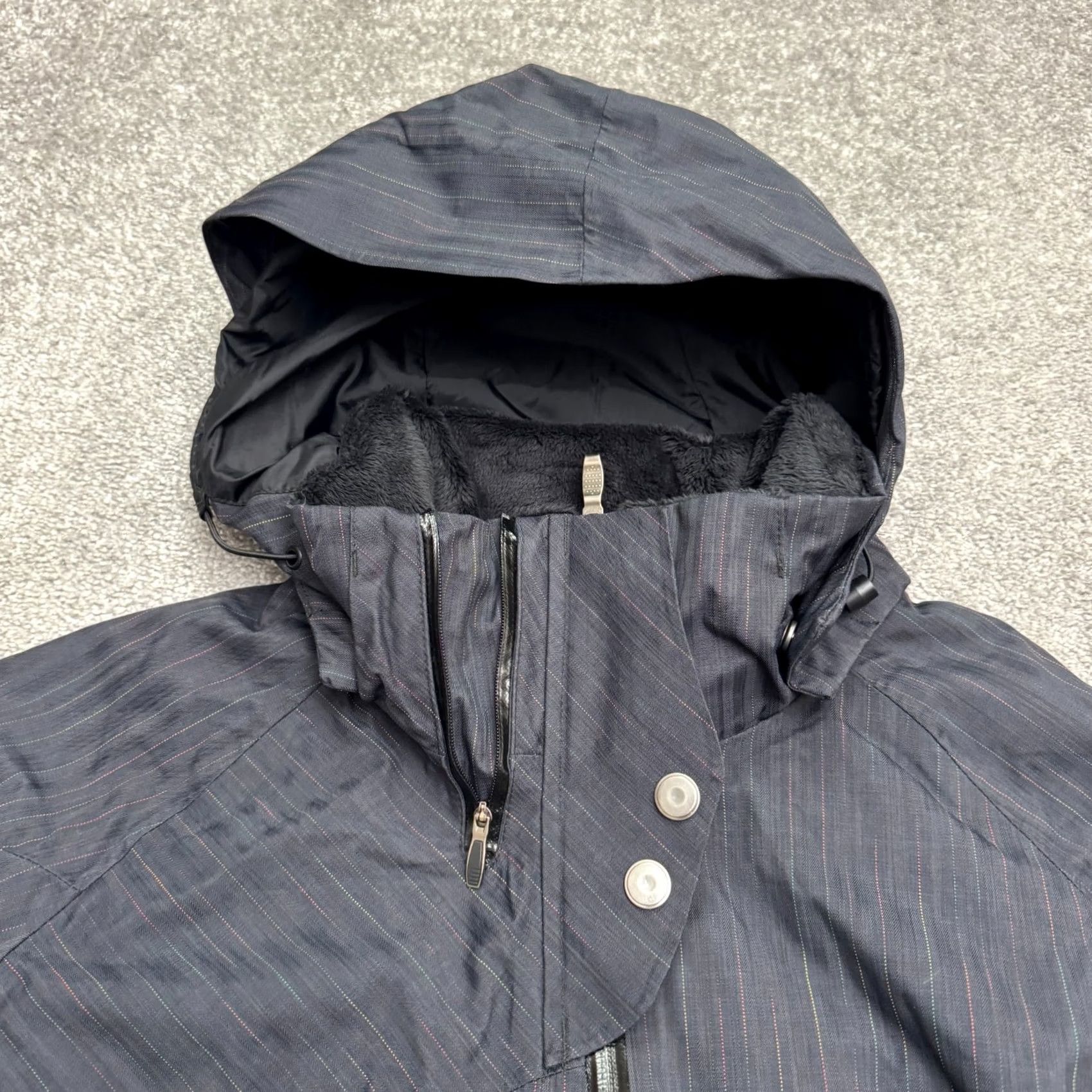 Vintage Columbia Titanium Omni-tech Hoodie Windbreaker Jacket Womens Large Dark Blue - Stylish, Outdoor - Retail Size L / US 10 / IT 46 - 3 Thumbnail