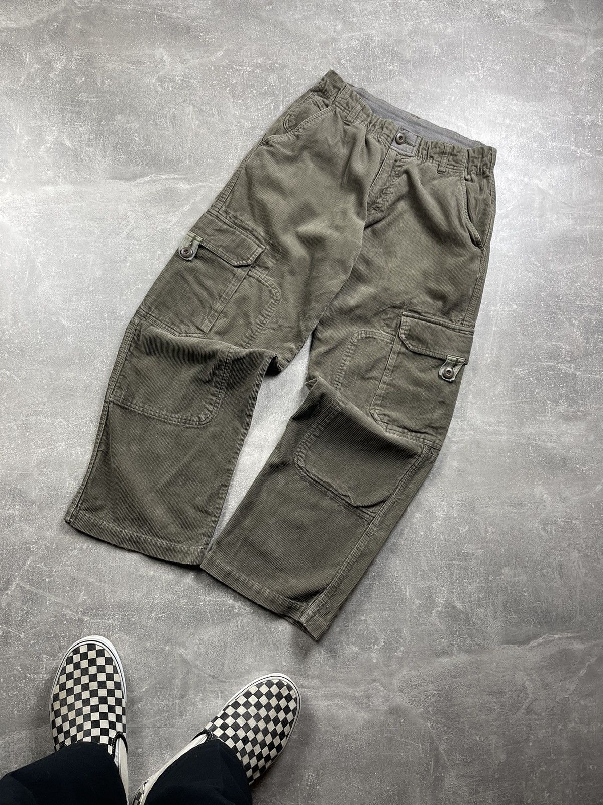 Other Cargo Military Multipocket Corduroy Khaki Pants Size US 28 / EU 44 - 5 Thumbnail