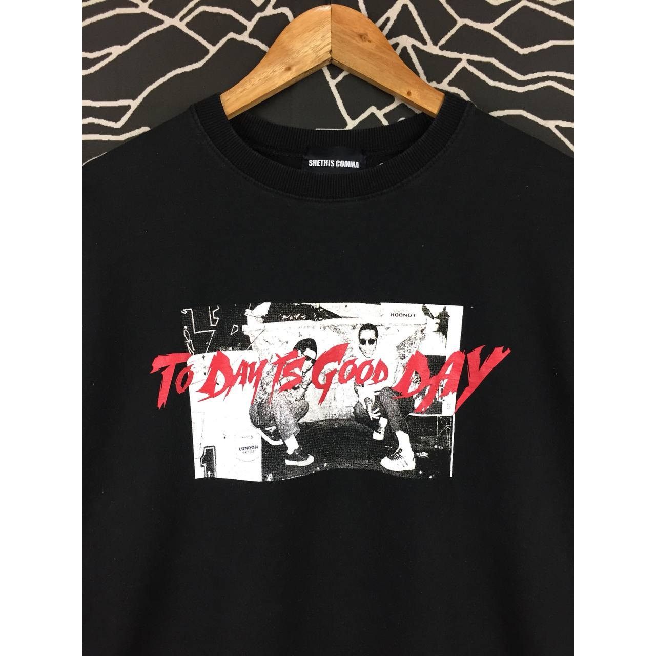 Vintage Shethiscomma To Day Is Good Day Longsleeve Tee Size US L / EU 52-54 / 3 - 4 Thumbnail