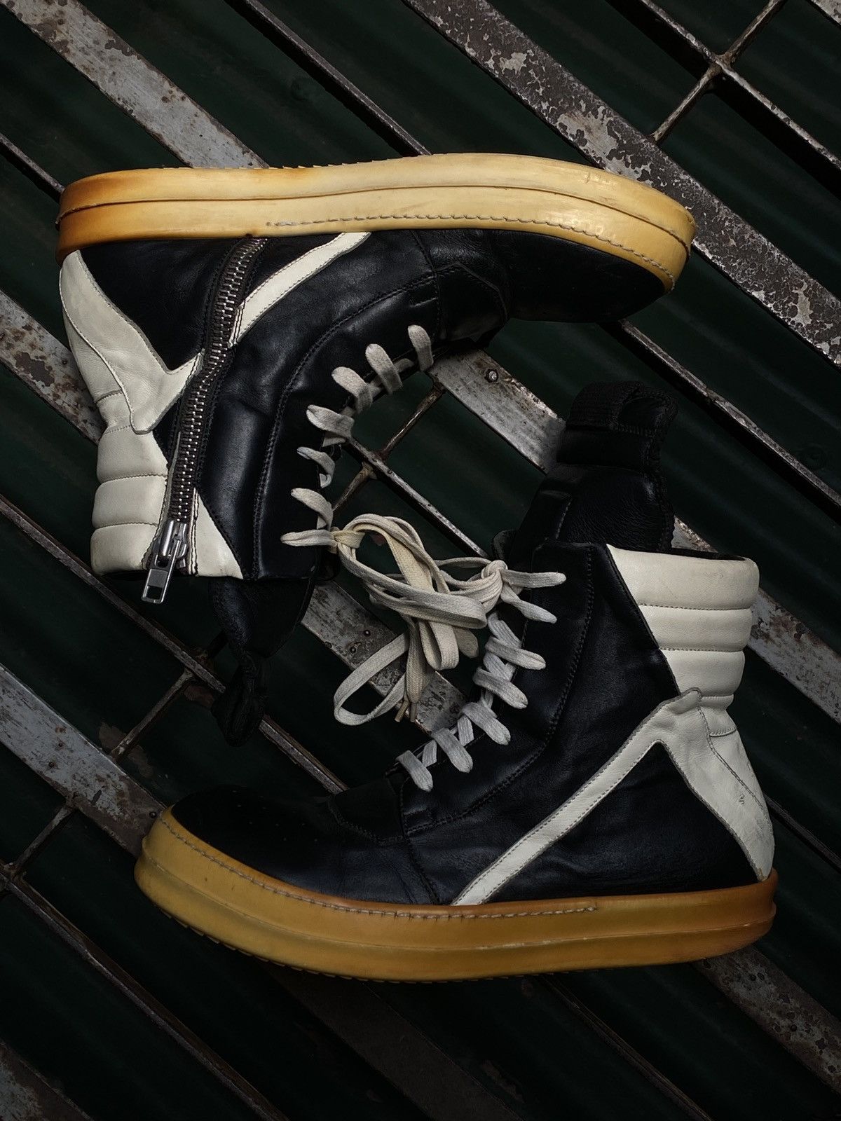 Rick Owens Rick Owens - Mainline - Geobasket High-Top Size US 7 / EU 40 - 1 Thumbnail