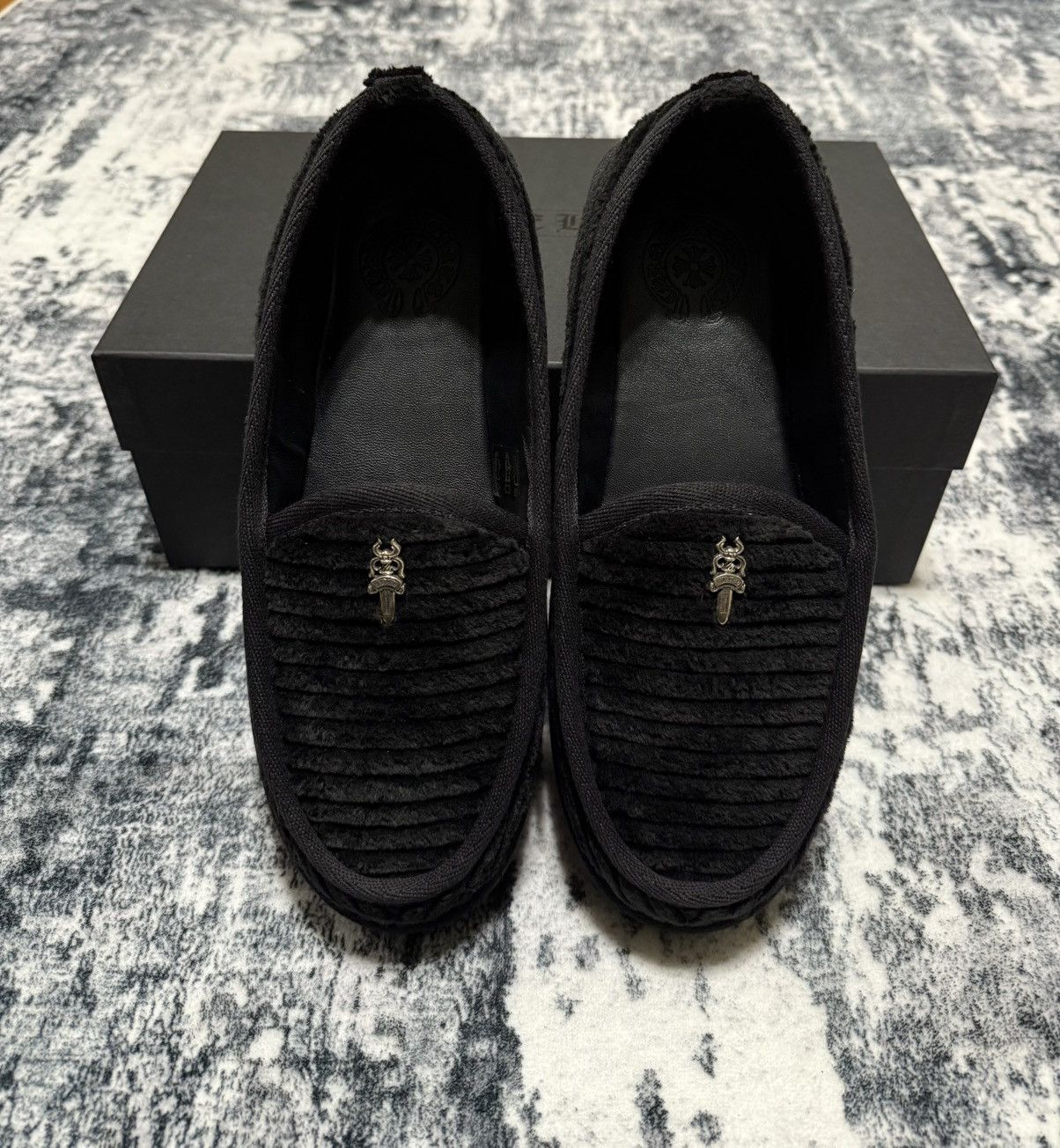 Chrome Hearts Chrome Hearts Dagger Corduroy Slippers Size US 9.5 / EU 42-43 - 2 Thumbnail