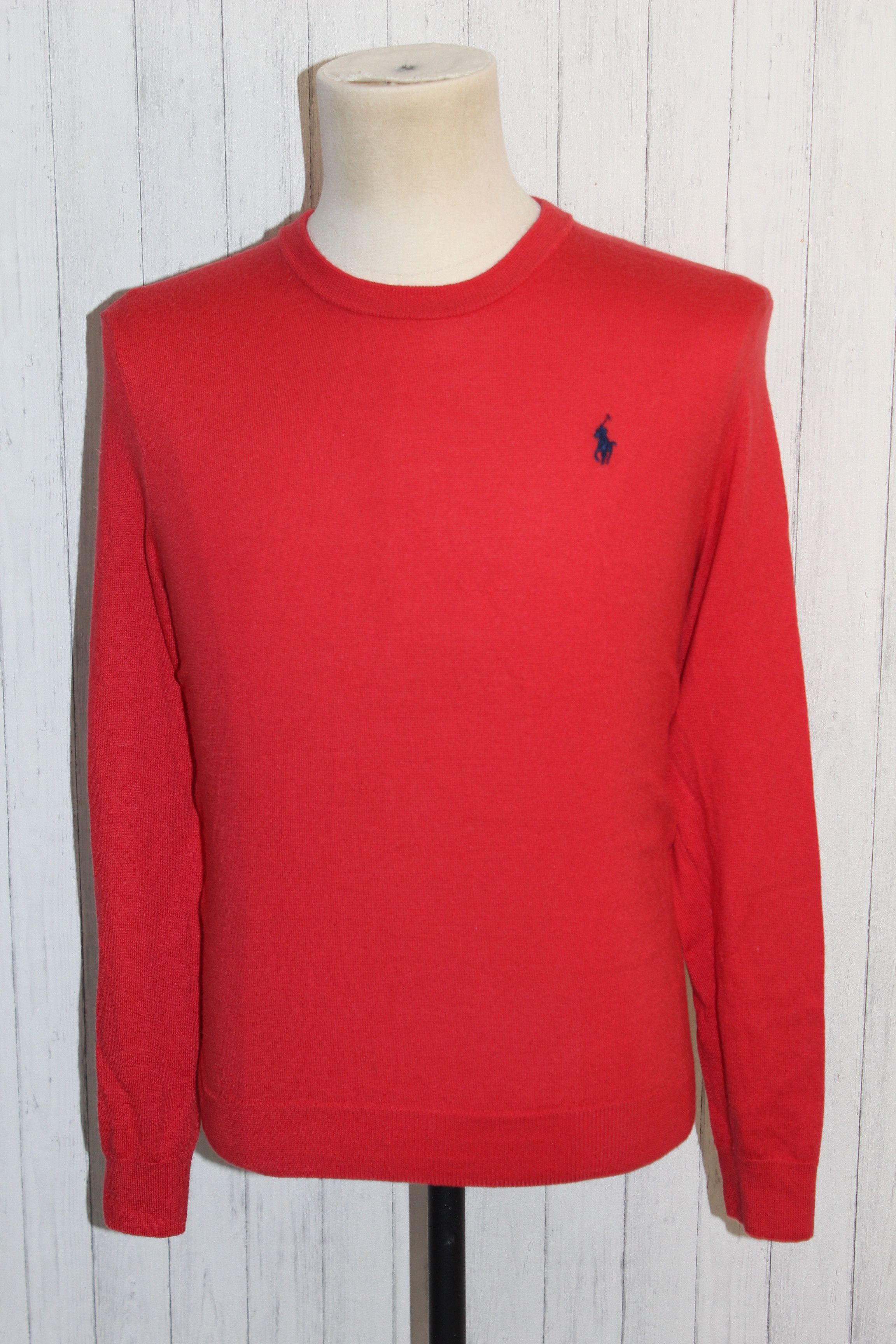 Polo Ralph Lauren RALPH LAUREN Crew Neck Merino Wool Red Knitted Jumper Size M Size US M / EU 48-50 / 2 - 1 Thumbnail