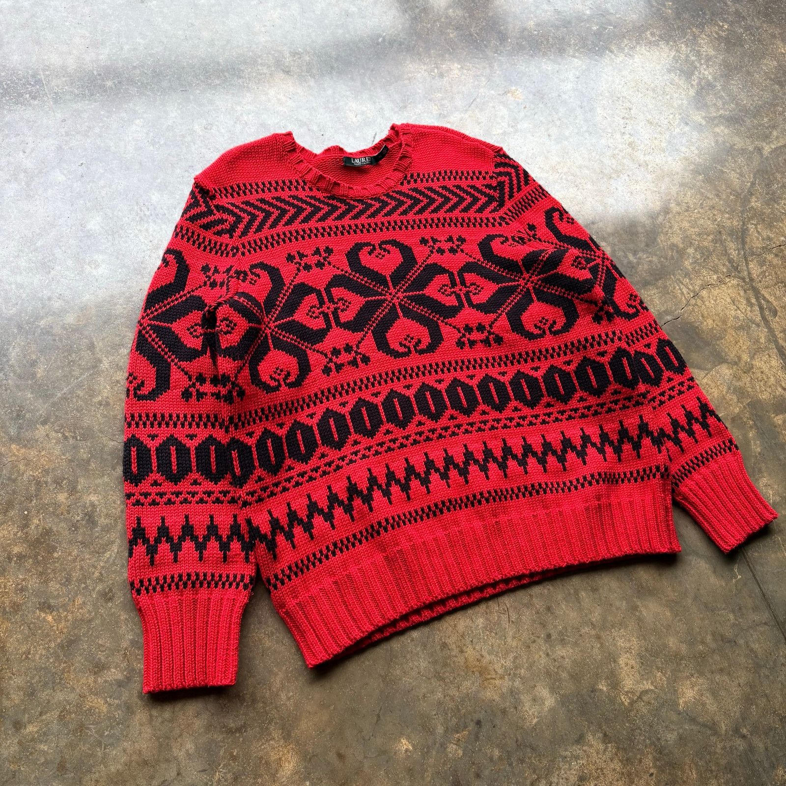 Polo Ralph Lauren Vintage Polo Ralph Lauren Thick Knit Sweater Size US XL / EU 56 / 4 - 2 Thumbnail