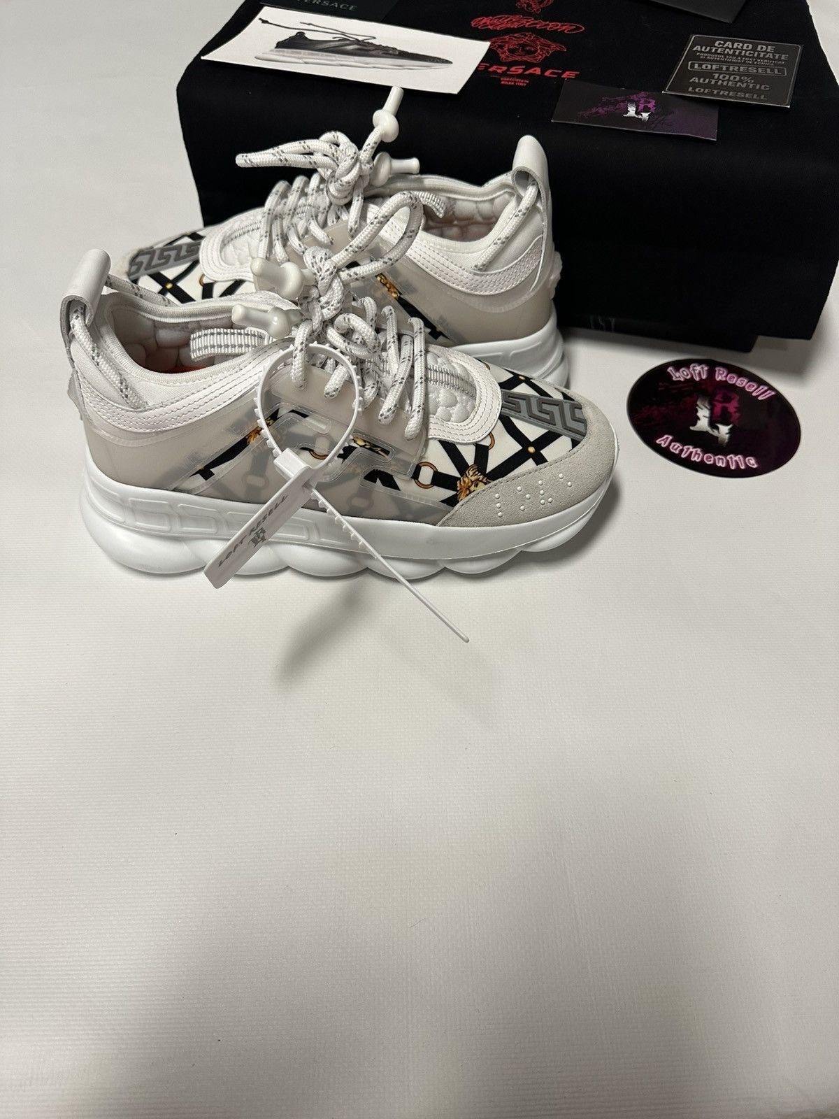 Versace Versace chain reaction size 37 fit 37-38 Size US 6.5 / IT 36.5 - 3 Thumbnail