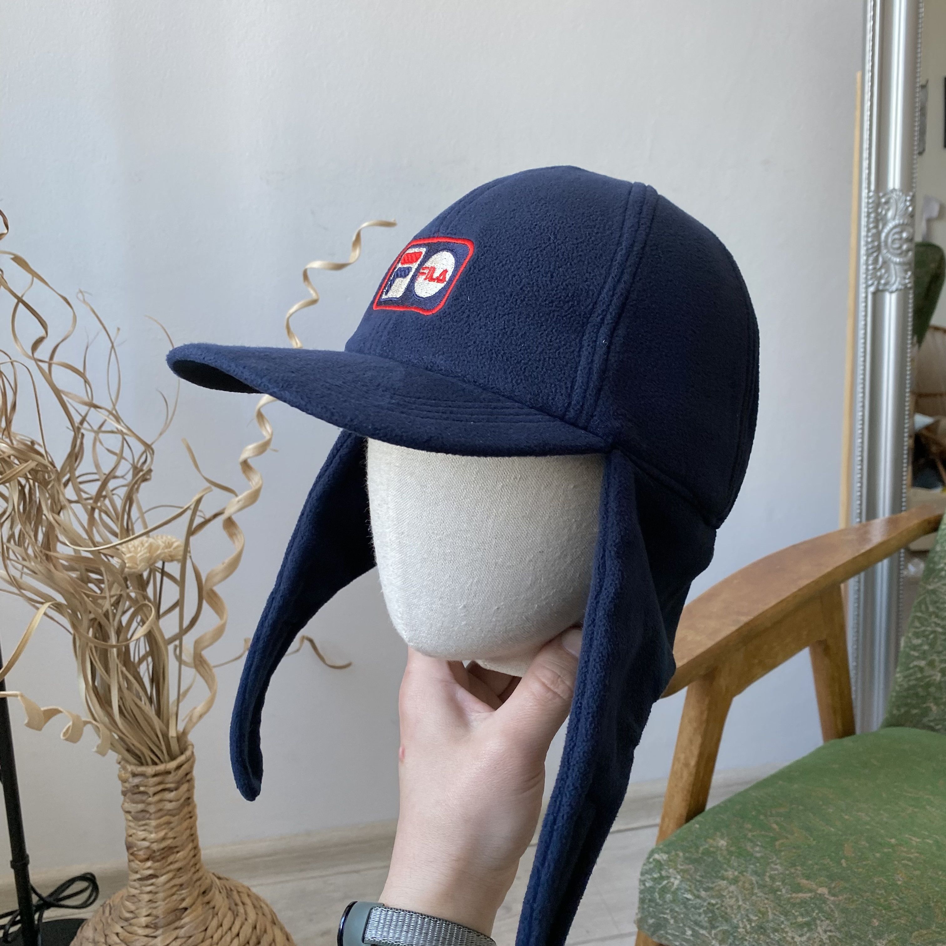 Fila ❄️ Vintage 90s Fleece Fila cap outdoor style Dad hat Size ONE SIZE - 2 Thumbnail