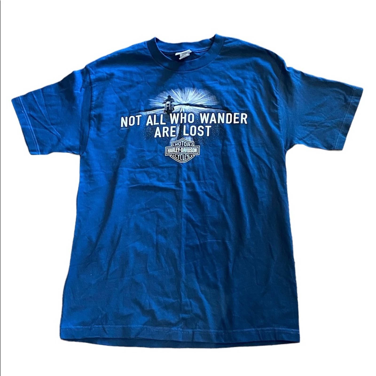 Harley Davidson Harley Davidson All Who Wander Are Not Lost Size