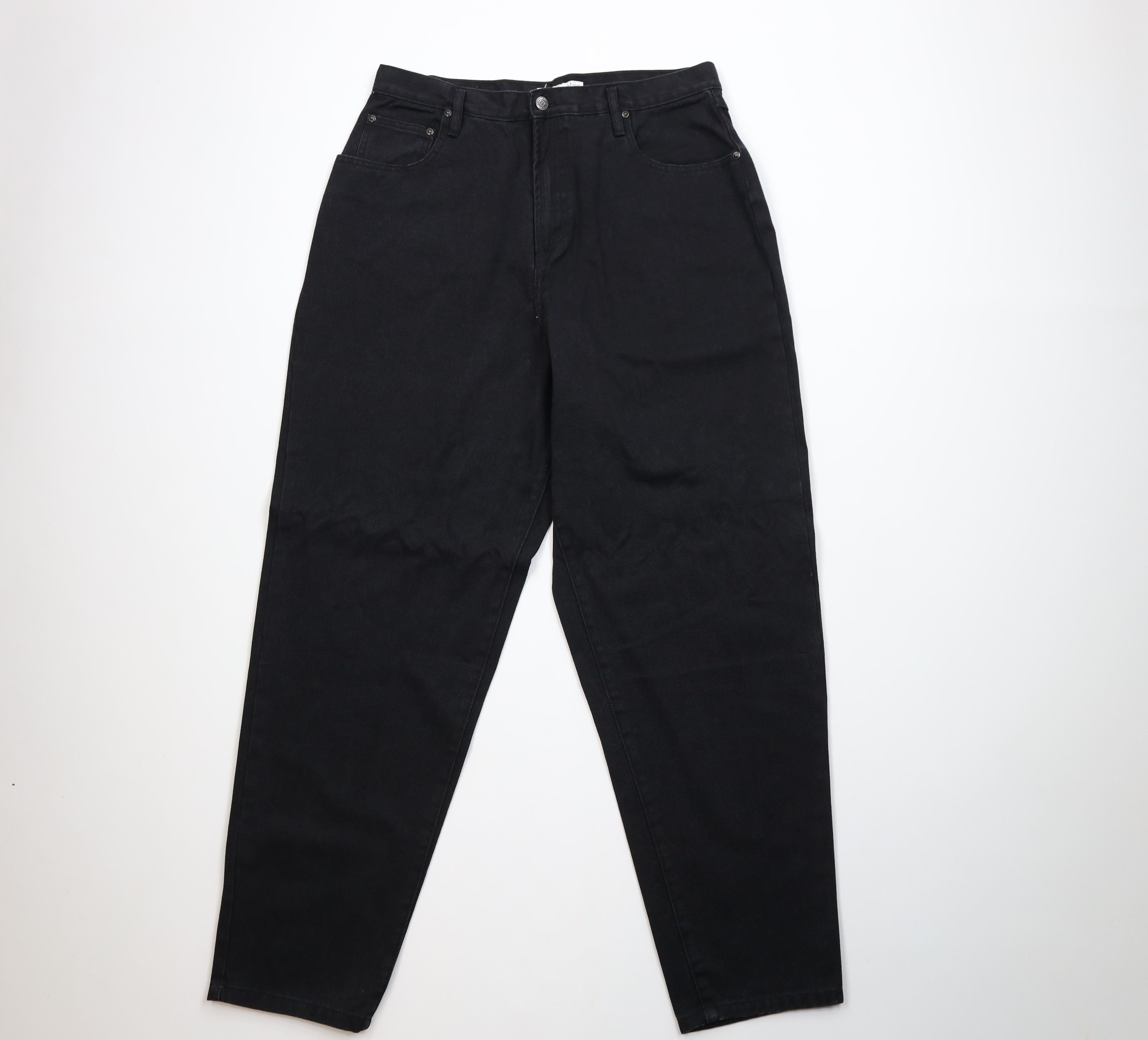 Columbia Deadstock Vintage 90s Columbia Tapered Leg Jeans Black Size 40" / US 18 - 1 Thumbnail