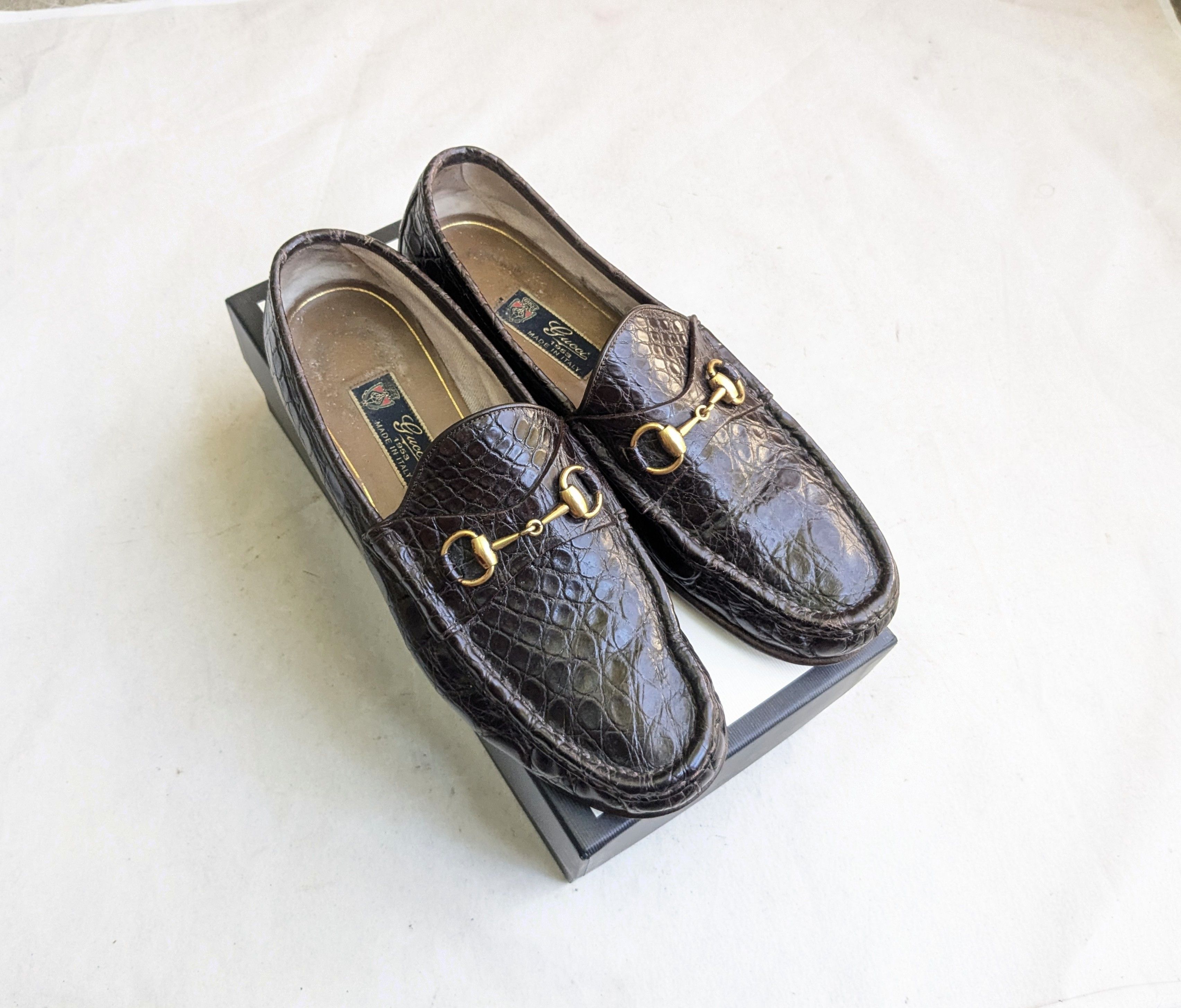 Men\'s Gucci Leather Loafers Horse Bit Slip On Shoes Size 9.5D Mens Shoes Gucci - Etsy main image 4