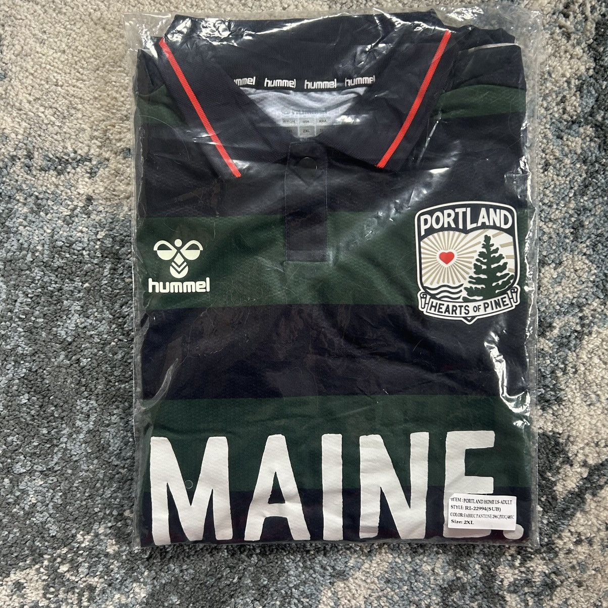 Hummel PORTLAND HEARTS OF PiNE MAiNE WOODS & WATER L/S POLO COLLAR Size US XXL / EU 58 / 5 - 14 Thumbnail