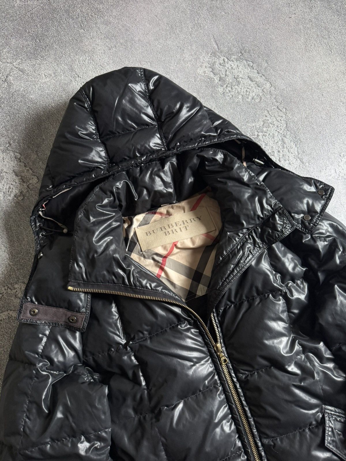 Burberry Burberry Brit XL goose down jacket puffer quilted hooded Size XL / US 12-14 / IT 48-50 - 2 Thumbnail