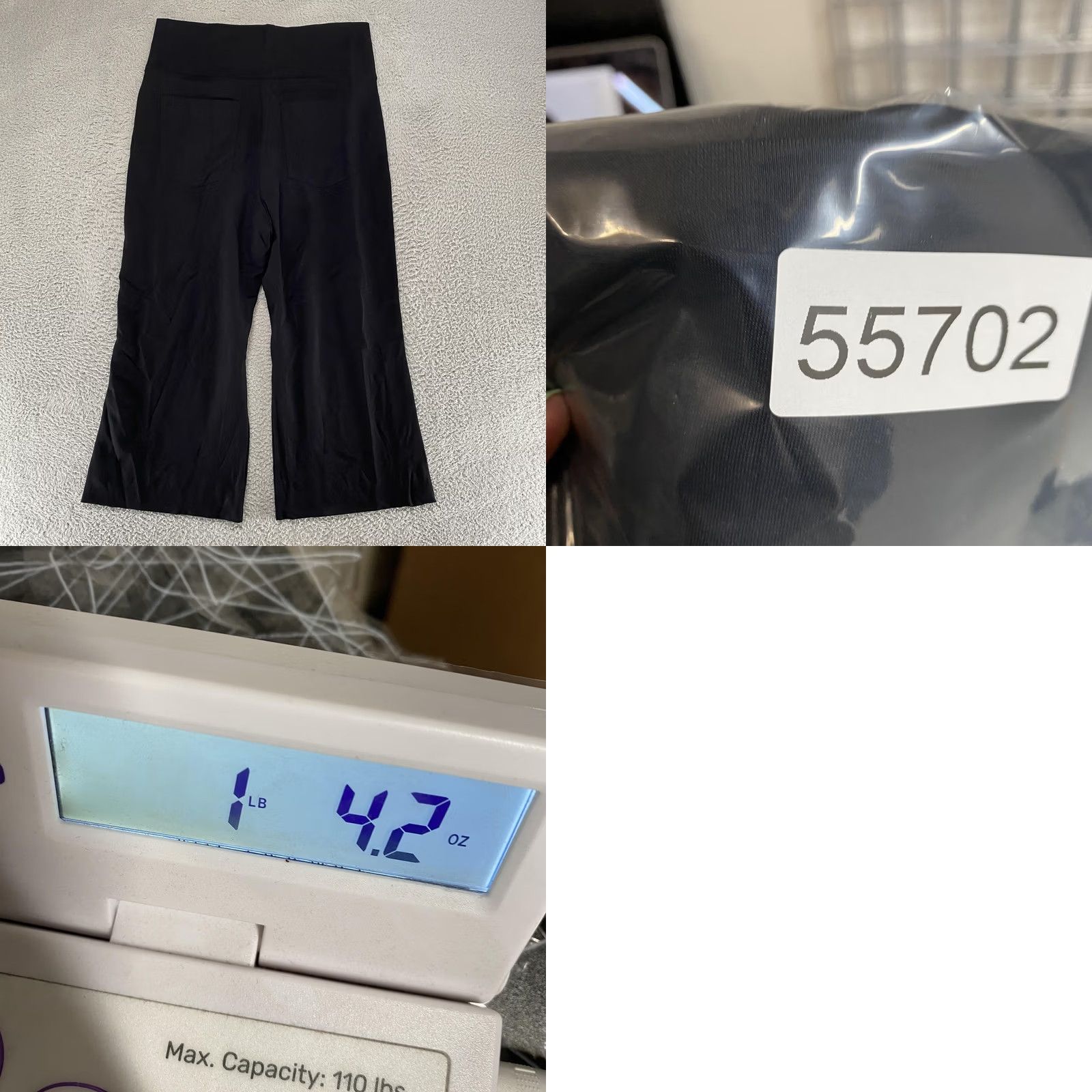 Vintage Cabi Pants Womens XXl Black Cropped Wide-Leg Ponte Snap Button Side Pockets Relaxed Waist Pull On 26in Inseam Casual Travel Denim Style? Size 40" / US 18 - 9 Thumbnail