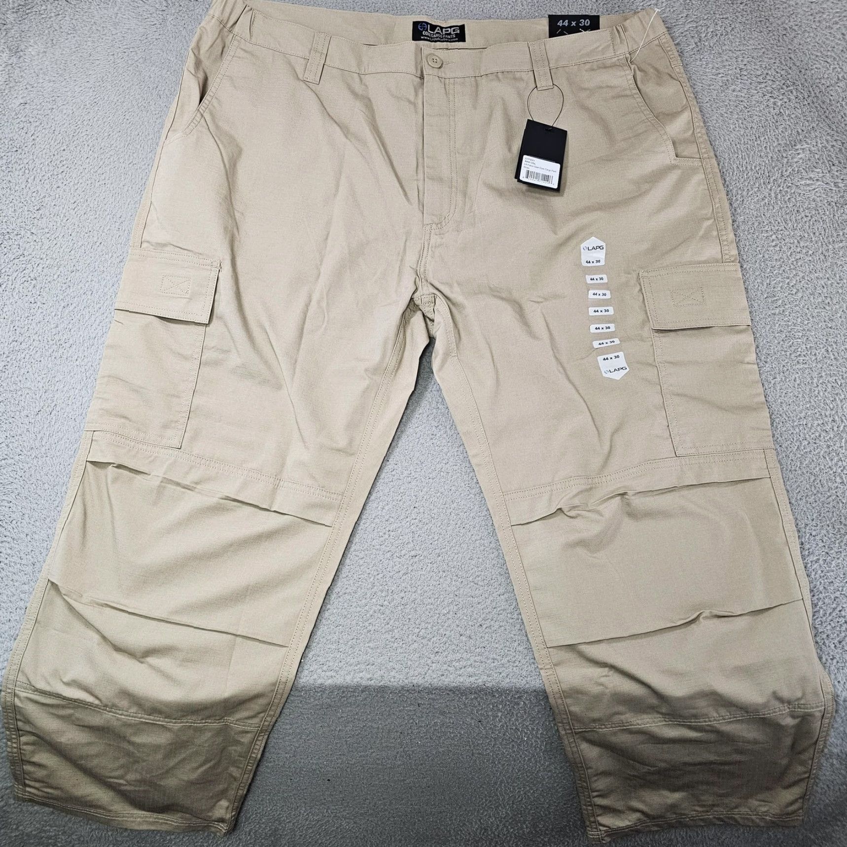 Vintage LA Police Gear Pants Mens 44x30 Khaki Core Cargo Ripstop Tactical Work BTP9001 Size US 44 / EU 60 - 2 Thumbnail