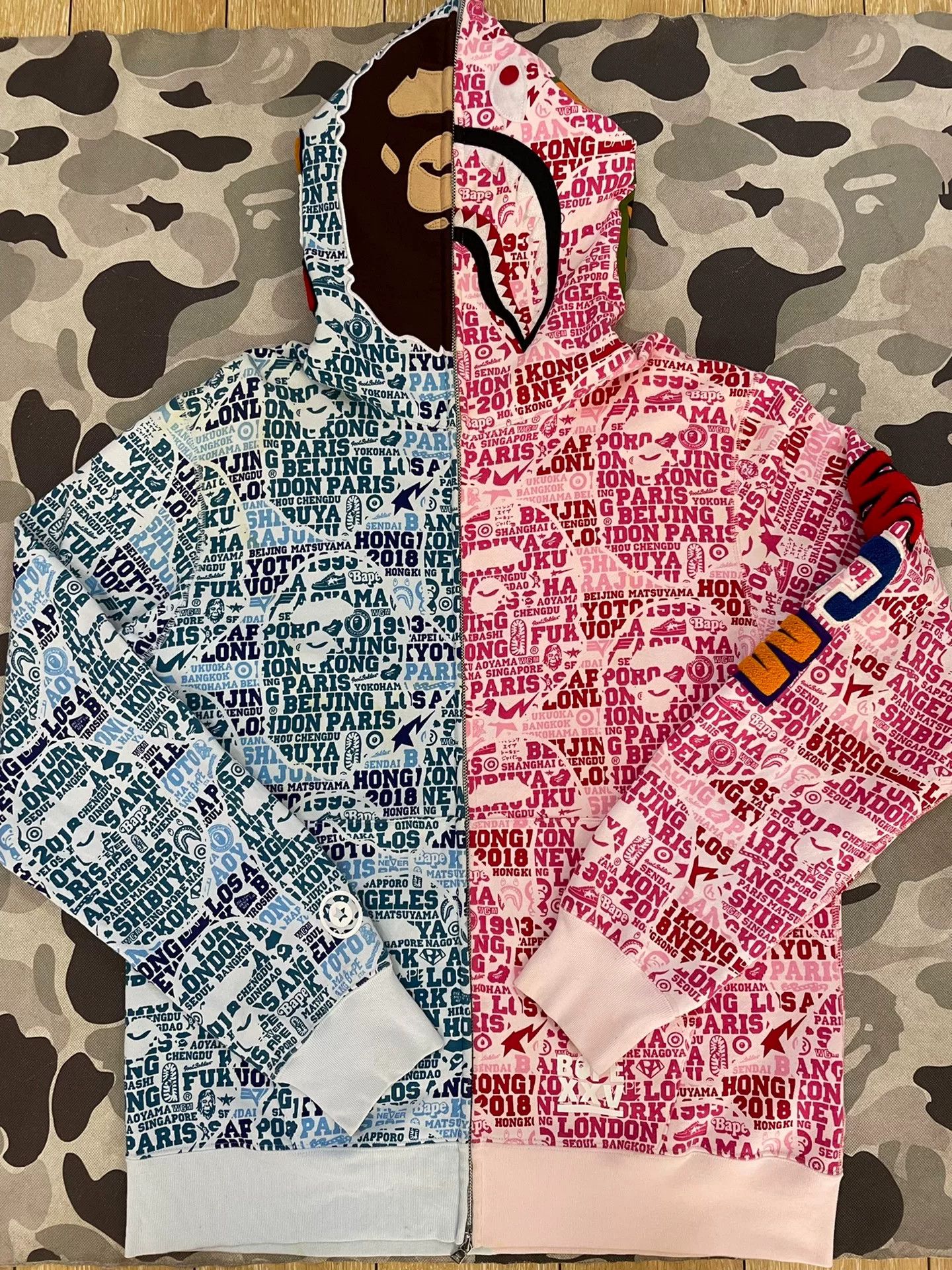 Bape Bape X Shark Sweatshirt Pullover Size US XXL / EU 58 / 5 - 1 Thumbnail