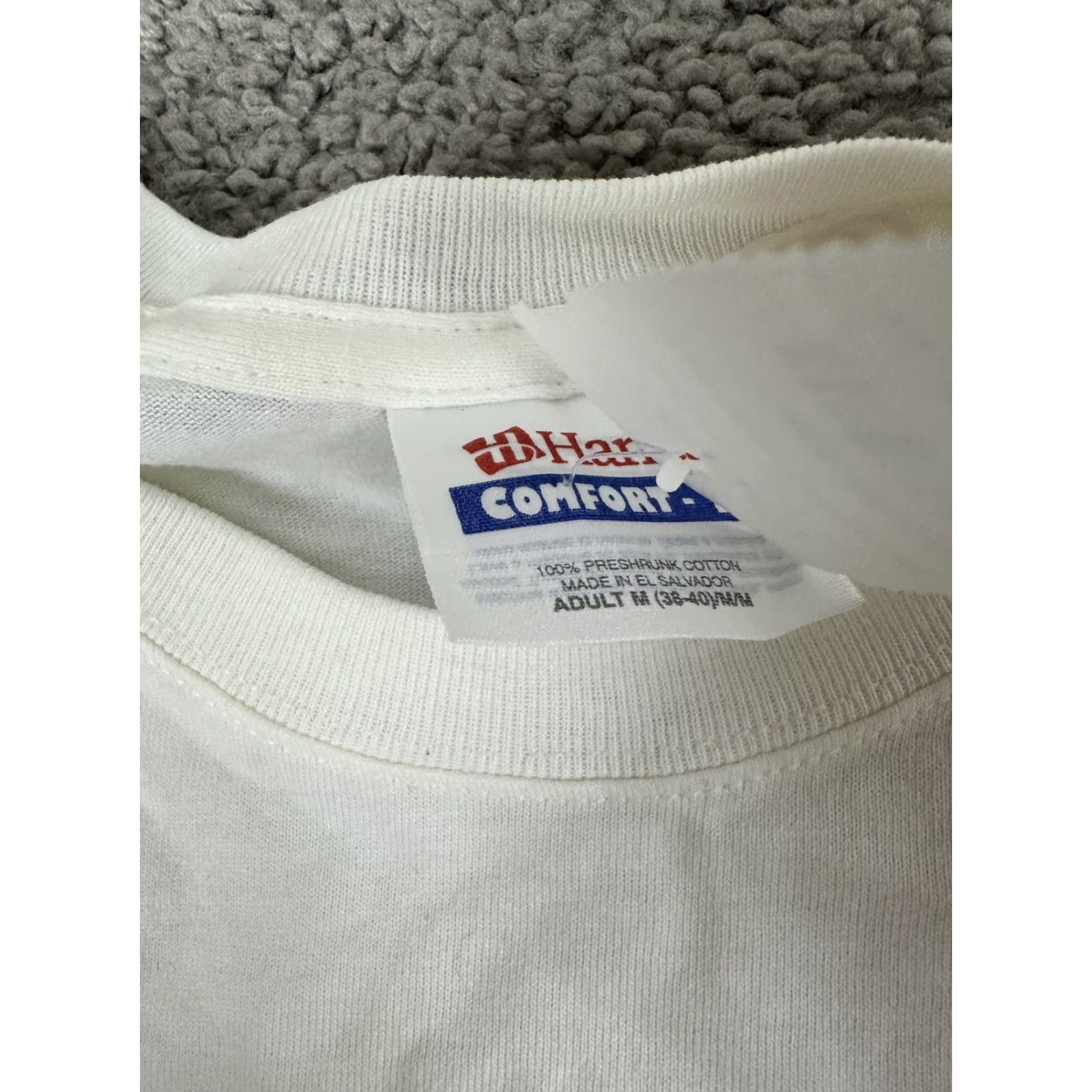 Hanes Hanes Comfort-T Alaska Weather Shirt Mens M White Graphic Tee Size US M / EU 48-50 / 2 - 5 Thumbnail