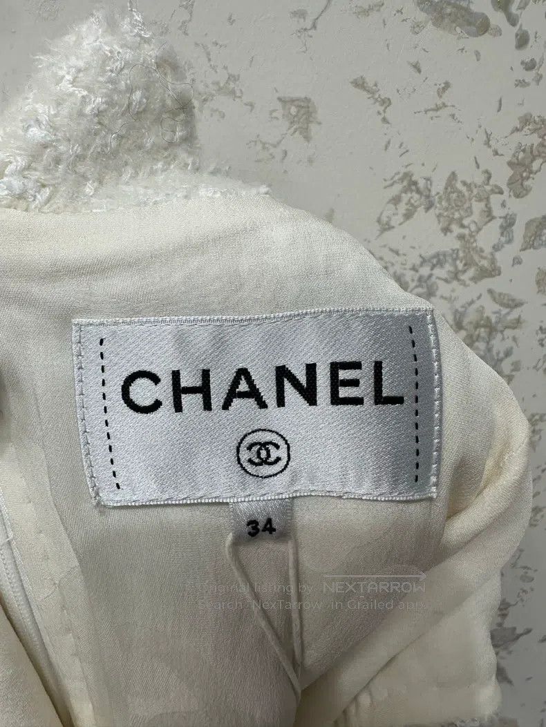 Chanel Chanel Heavy industry pearl rhinestone bow dress Size XXS / US 00 / IT 34 - 3 Thumbnail