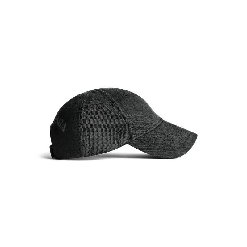 Balenciaga o1w1db10226 Size: S / Stencil Type Hat / Cap In Black Size ONE SIZE - 4 Thumbnail