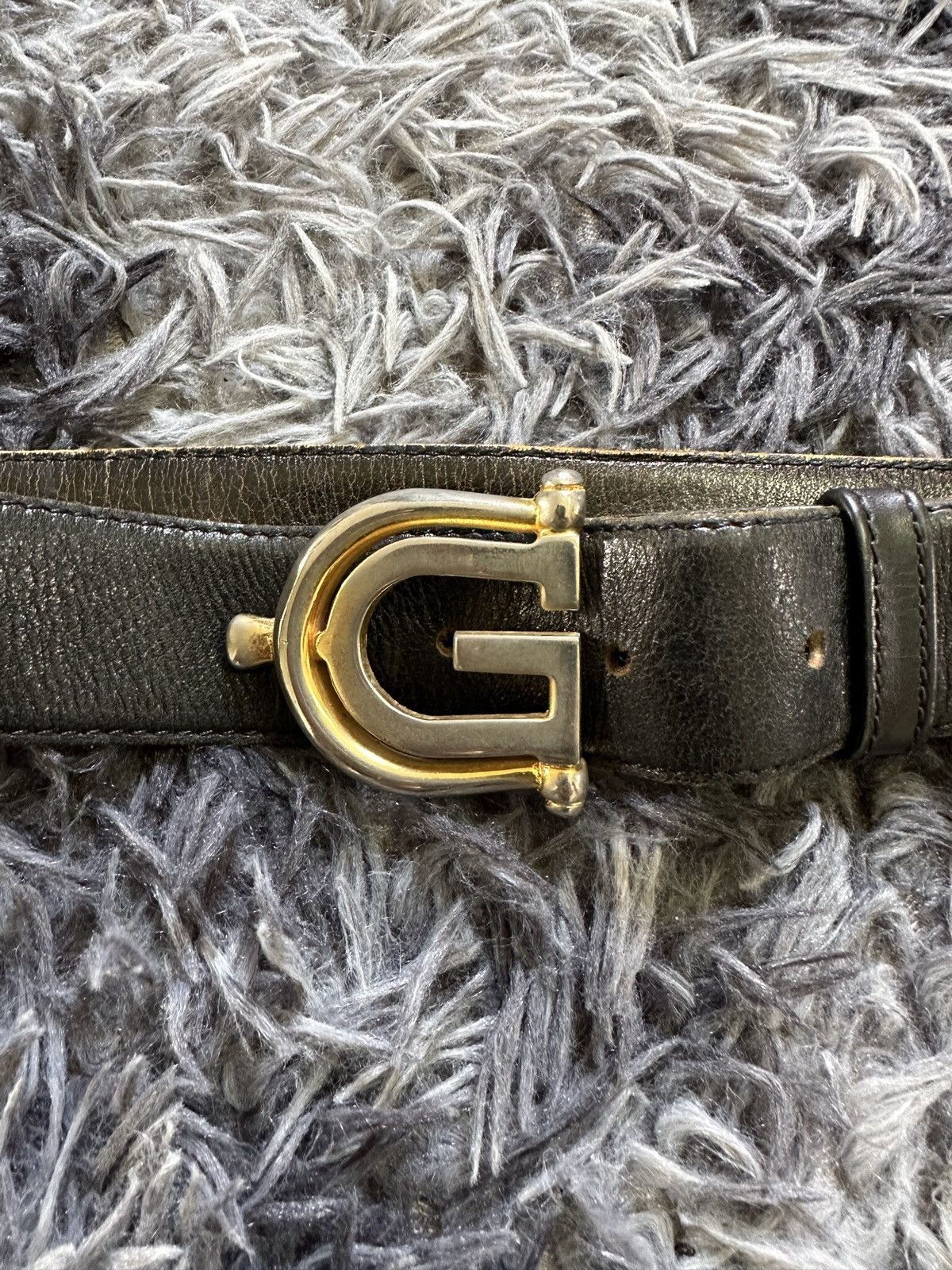 Gucci 90’s Vintage Gucci G logo leather belt Size ONE SIZE - 10 Thumbnail