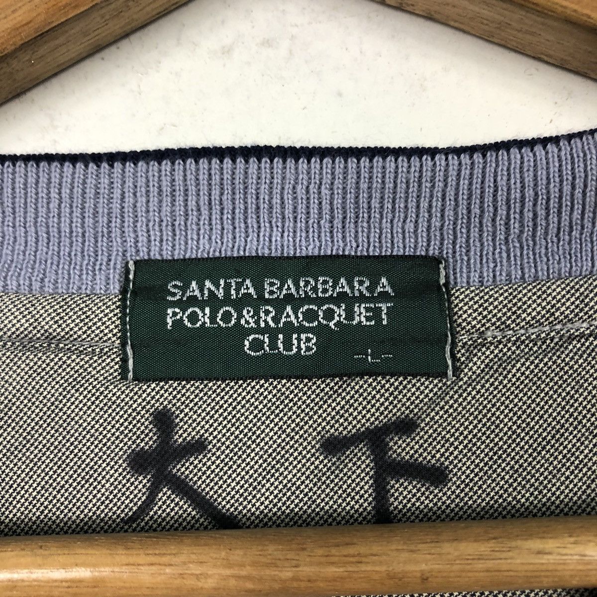 Japanese Brand × Vintage 📌Vintage Santa Barbara Poli & Racquet Club Big Logo Size US L / EU 52-54 / 3 - 14 Thumbnail
