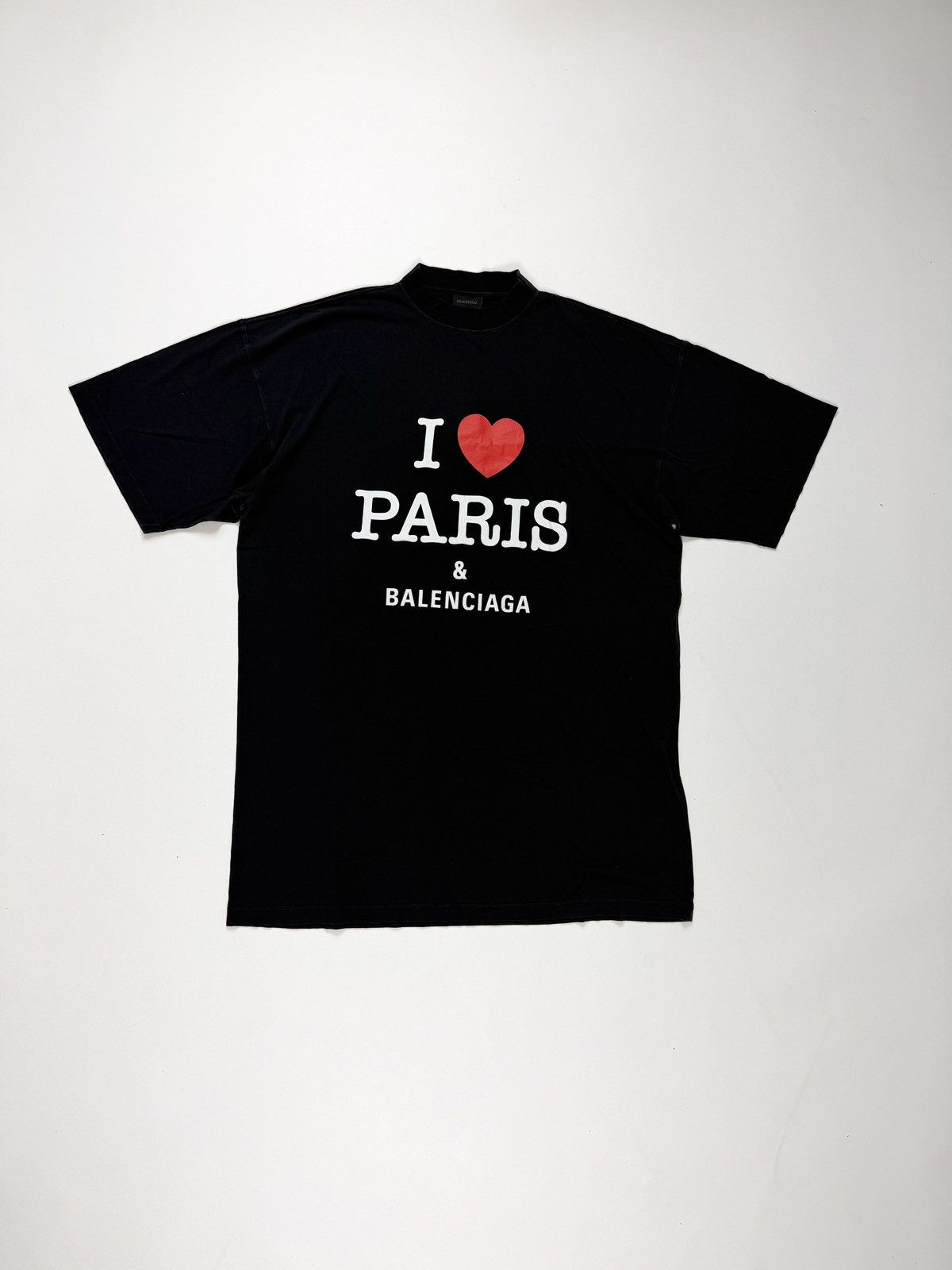 BALENCIAGA キャンペーンロゴ　I　LOVE　PARIS　ロゴTシャツ P01010154.jpg