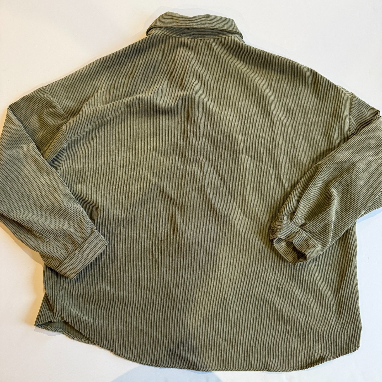 Other WEGO Olive Green Corduroy Overshirt Jacket Size US L / EU 52-54 / 3 - 5 Thumbnail
