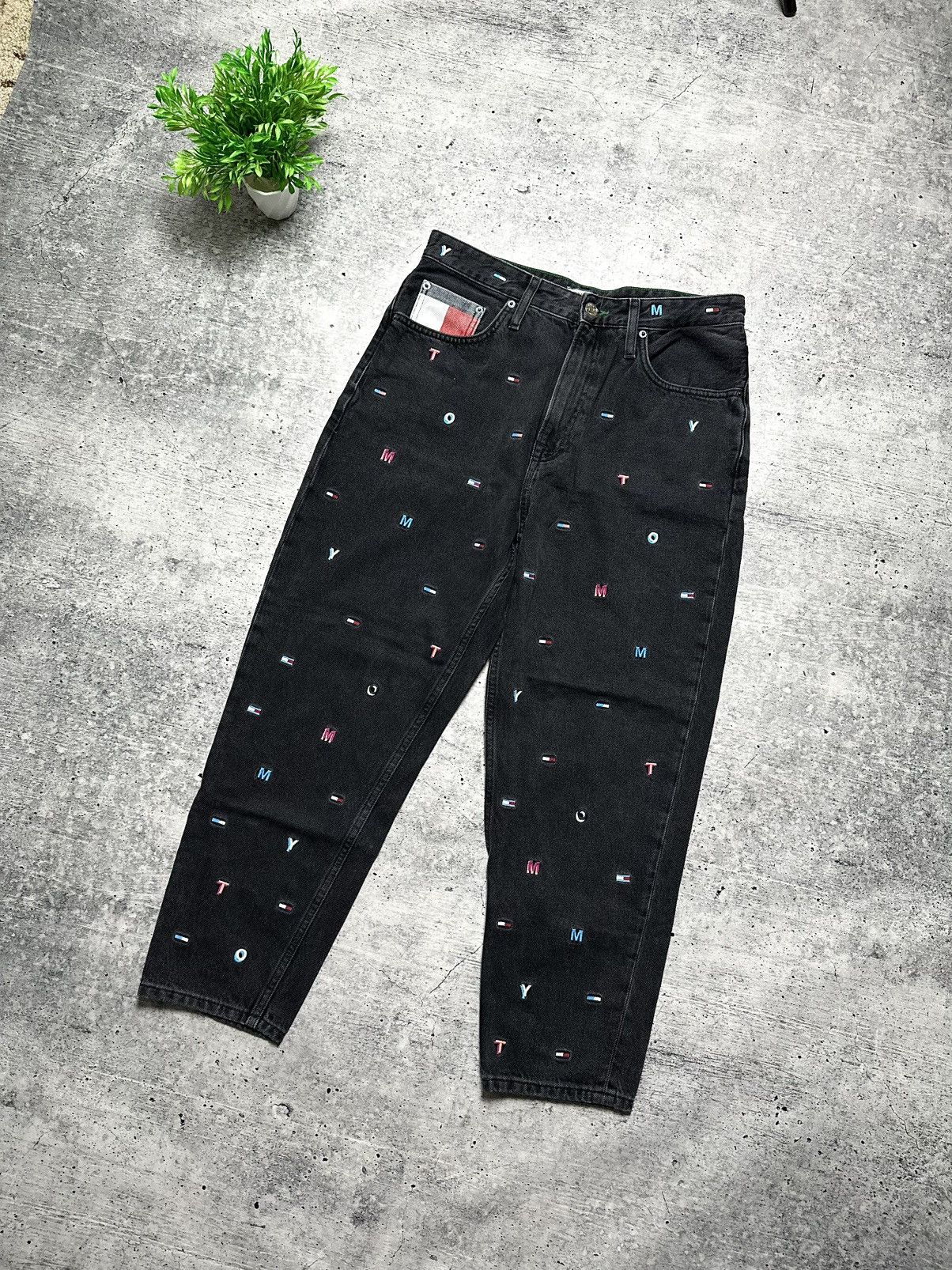 Tommy Hilfiger Tommy Jeans Hilfiger Logo Jeans Women’s Streetwear Casual Size 27" / US 4 / IT 40 - 3 Thumbnail