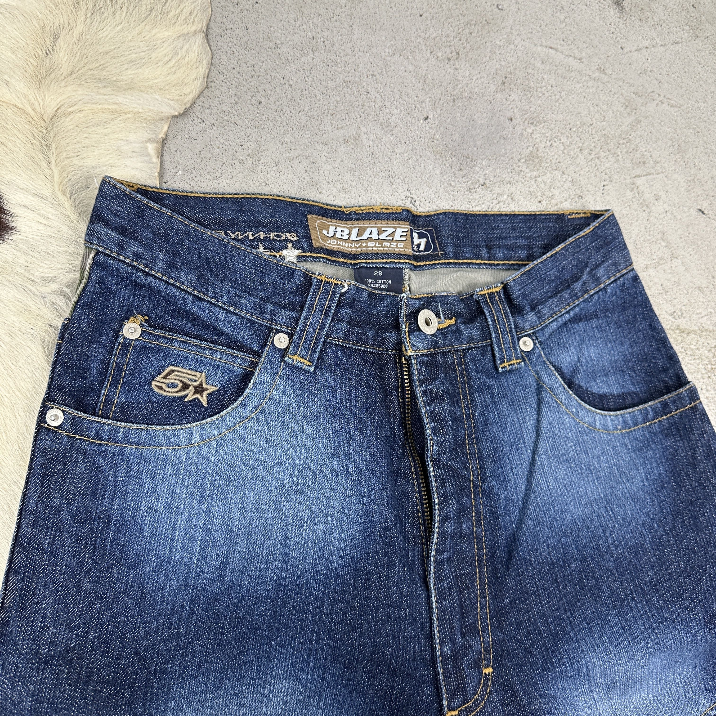 Vintage Vintage Y2K Johny Blaze Hip-Hop Baggy Double Knee Camo Jeans Size US 28 / EU 44 - 2 Thumbnail