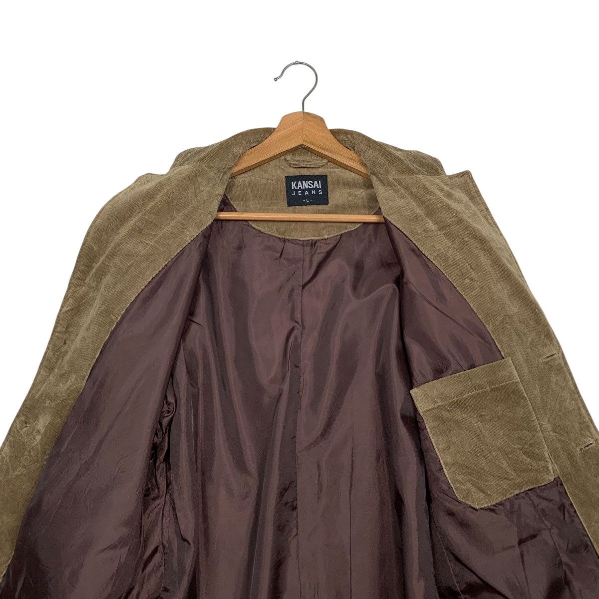 Kansai Yamamoto Kansai Jeans Corduroy Casual Jacket Size US L / EU 52-54 / 3 - 12 Thumbnail